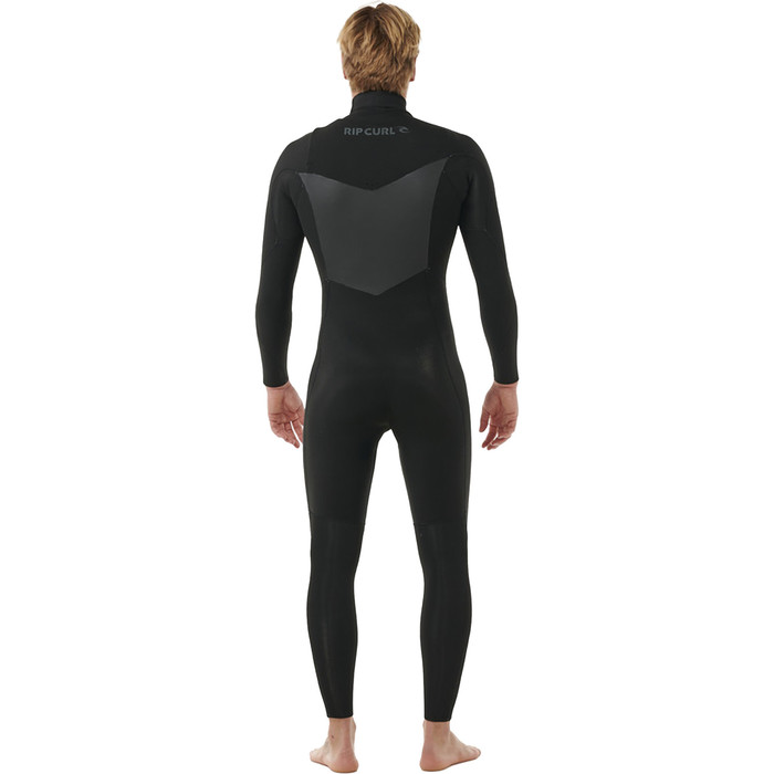 2024 Rip Curl Mens Dawn Patrol 3/2mm Chest Zip Wetsuit 158MFS - Black